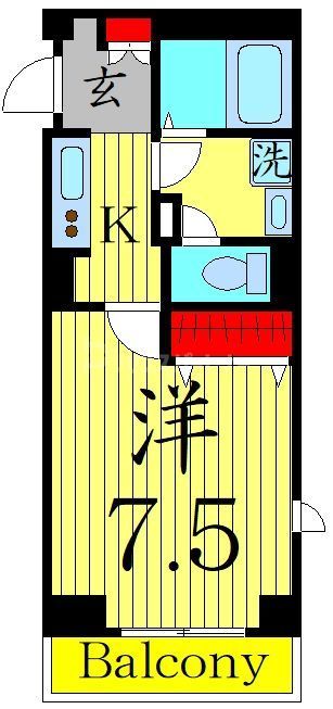 ビューノ鐘ヶ淵の間取り