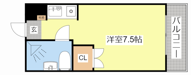 野洲市冨波甲のマンションの間取り