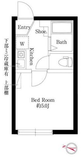 足立区足立のアパートの間取り