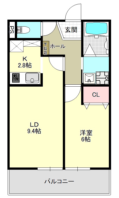 仮称　港区善北町共同住宅の間取り