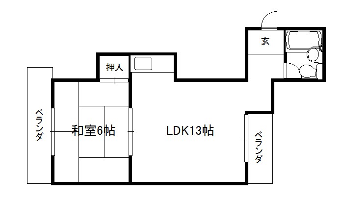 【京都市東山区林下町のマンションの間取り】