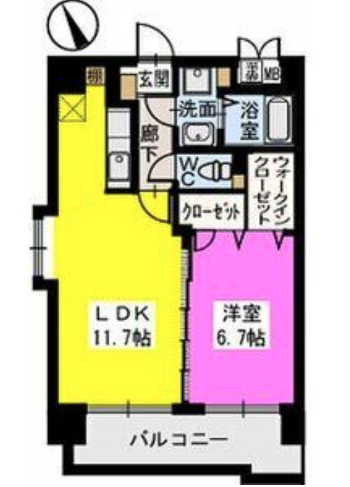 ベスタ櫛原の間取り