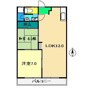 コーポ百石の間取り