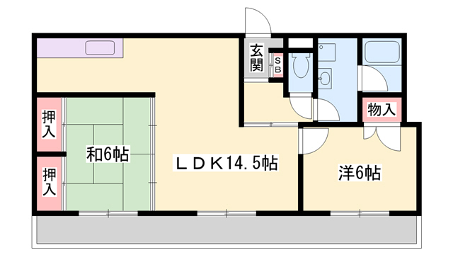 スクエアメゾン姫路城前の間取り