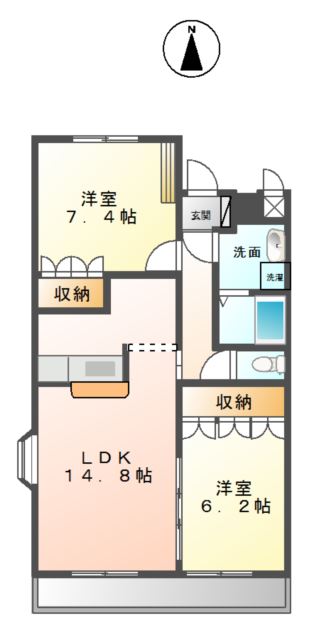 プリベールの間取り