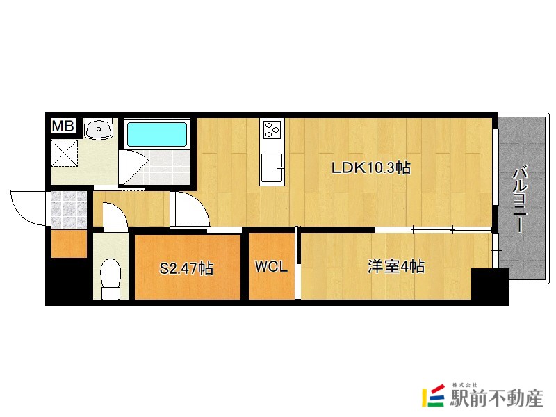 小郡市小板井のマンションの間取り