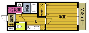 アムール羽屋の間取り