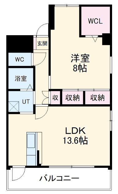 羽島市竹鼻町駒塚のマンションの間取り