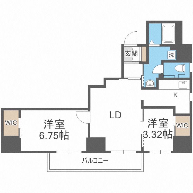 レガーロ札幌ステーションの間取り