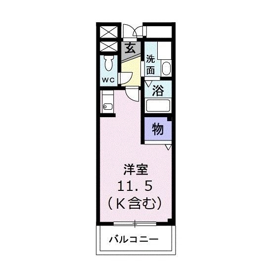 広島市安佐南区緑井のマンションの間取り