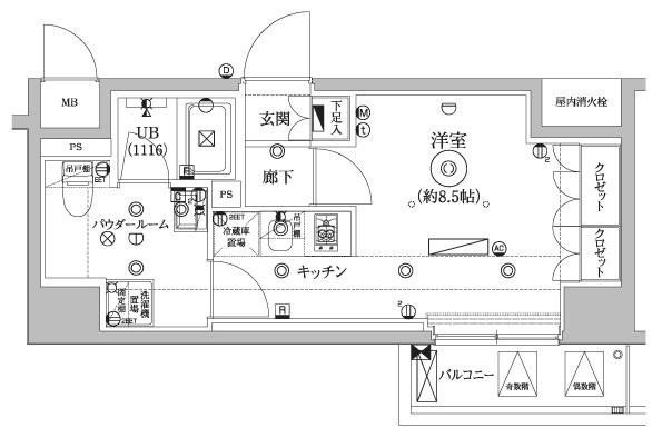 セジョリ墨田EASTIIIの間取り