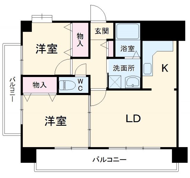 豊中市服部西町のマンションの間取り