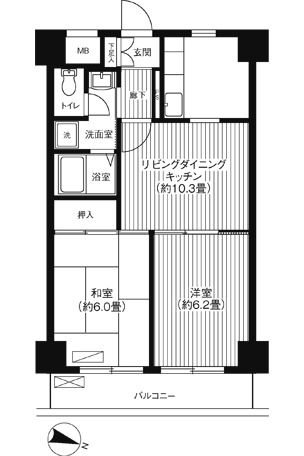 【スカイフォーラム小岩の間取り】