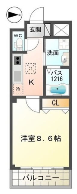 和泉市伏屋町のマンションの間取り