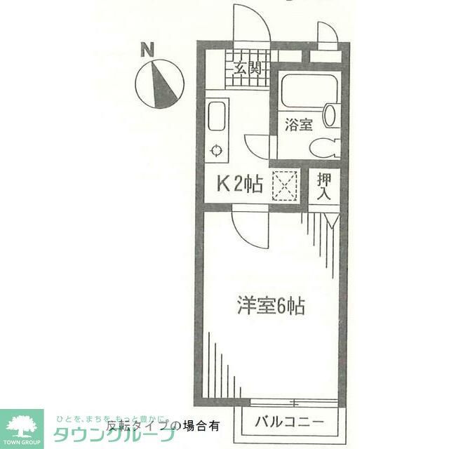 横浜市都筑区大熊町のアパートの間取り