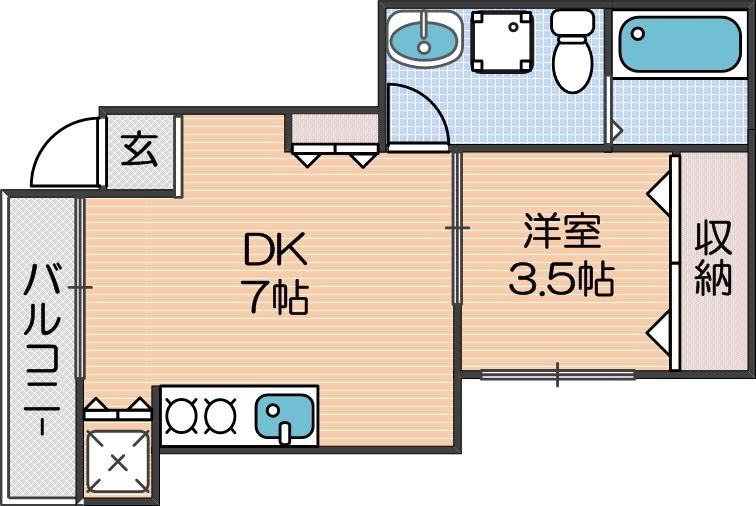 セントラルTAMADE88の間取り