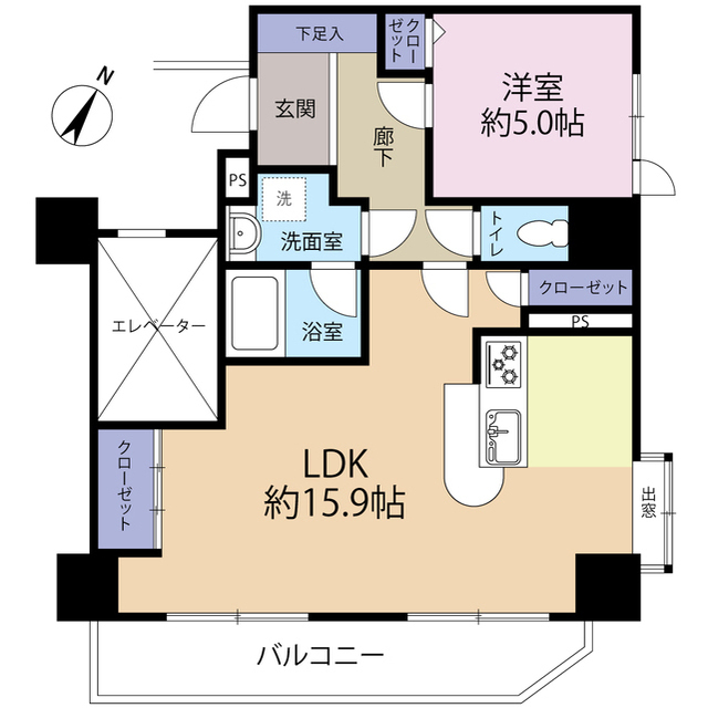 ライオンズマンション浦和県庁前の間取り