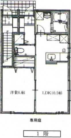 東広島市西条町御薗宇のアパートの間取り