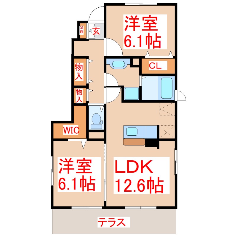 つばきの間取り