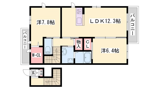 メゾンカンヌの間取り