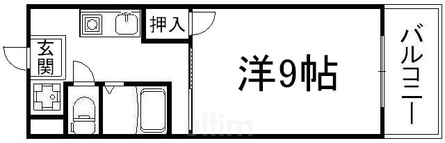 ラフィーネ四条堀川の間取り