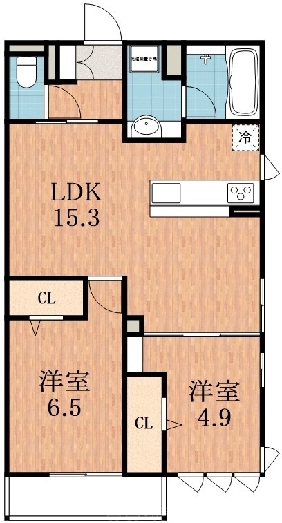 大阪市東住吉区今川のアパートの間取り