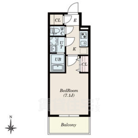 S-RESIDENCE尾頭橋clarityの間取り