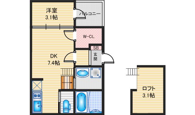 ハーモニーテラス青柳町の間取り