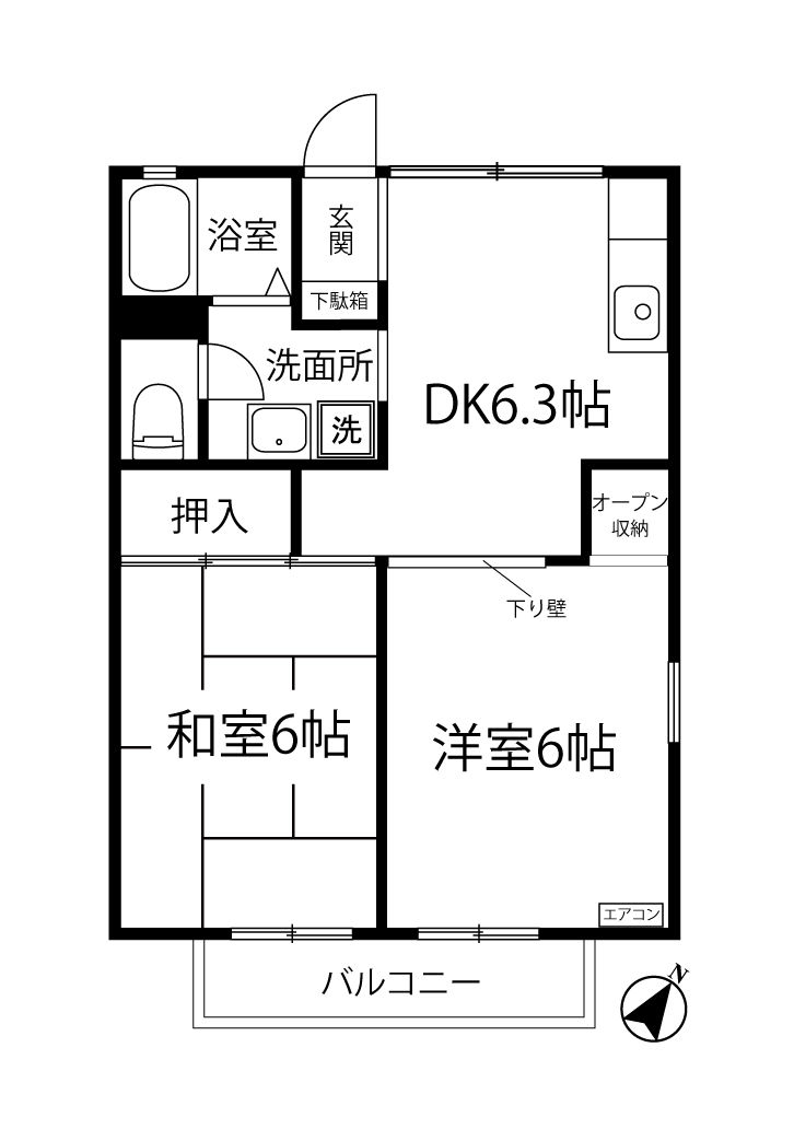 ニューハイツミエの間取り