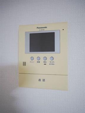 セキュリティ　モニター付きインターホン。