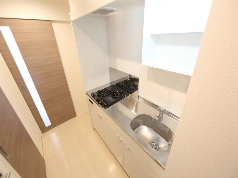 キッチン　システムキッチン（ガス2口コンロ付）