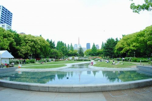 公園　靭公園（公園）まで490m