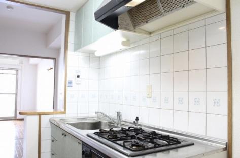 キッチン　コーシン本町橋　3口ガスシステムキッチン