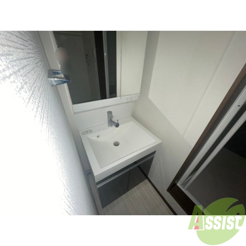 洗面設備　こちらは洗面台になります。シャンプードレッサー仕様です。