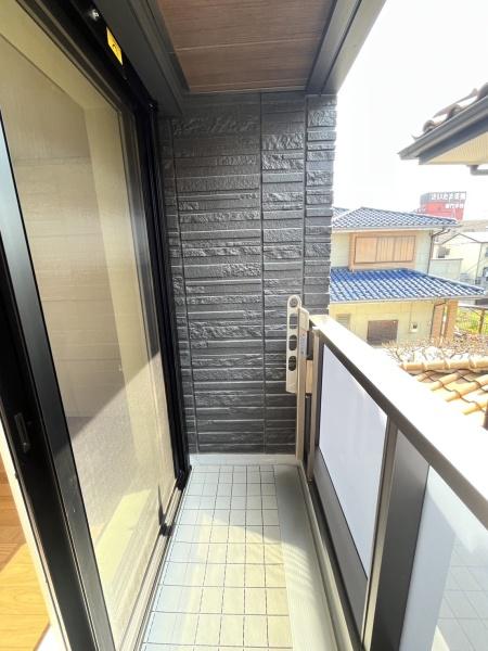 バルコニー　日当たりいいです！