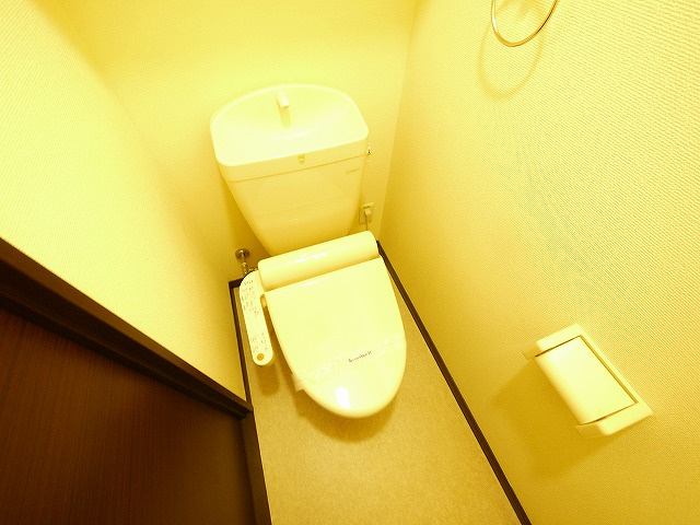 トイレ　落ち着いた色調のトイレです