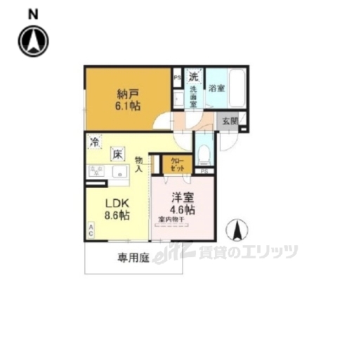 グランナッシム西京極の間取り写真