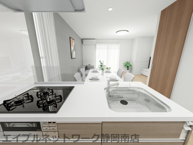 キッチン　※こちらはCGパースです。現況と異なる場合は現況を優先いたし