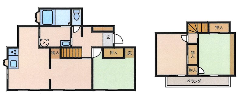 南7丁目戸建の間取り写真