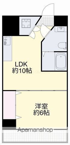 岡山電軌清輝橋線 清輝橋駅 徒歩4分 11階建 築22年の間取り写真
