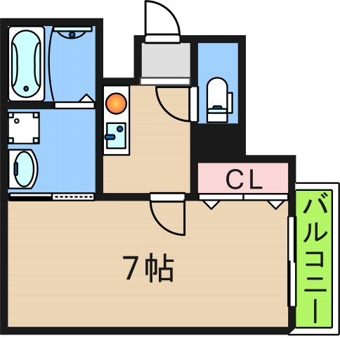 グリーンマンション今宮の間取り写真