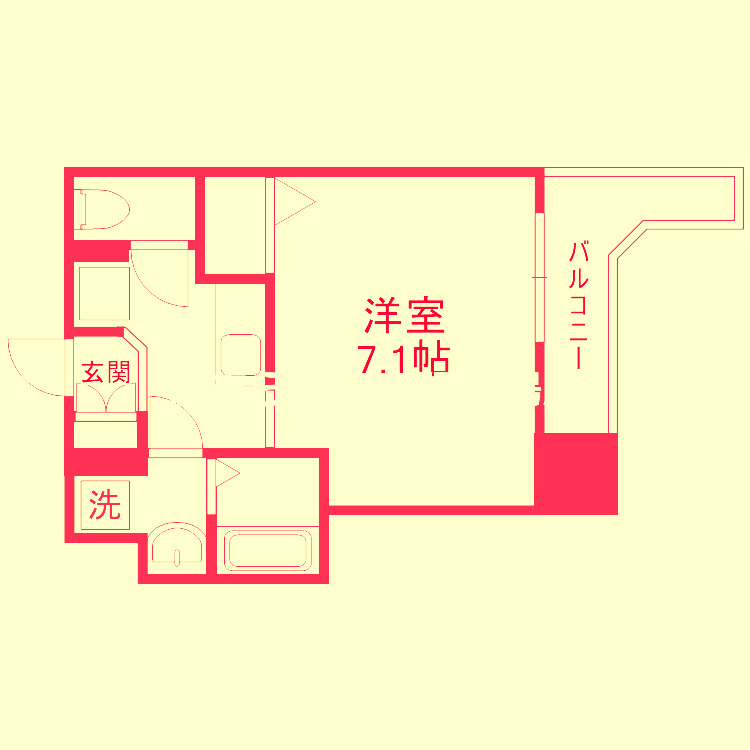 地下鉄中央線 堺筋本町駅 徒歩10分 15階建 築12年の間取り写真