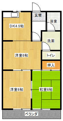 メゾンパシフィックの間取り写真