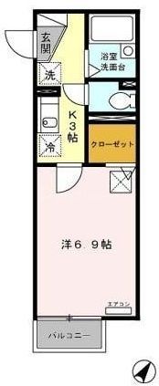 メゾンベールの間取り写真