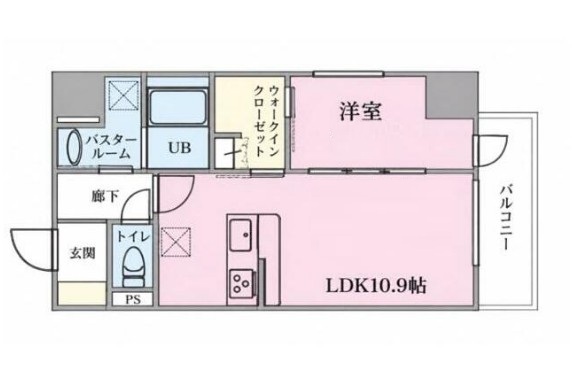 ＪＲ京浜東北線 鶴見駅 徒歩4分 10階建 築4年の間取り写真