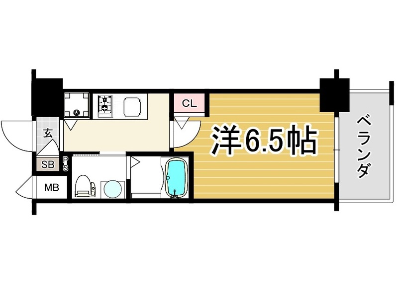 エスリード江坂江の木町の間取り写真