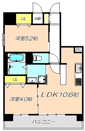 ブルフォルトゥーナ扇町の間取り写真