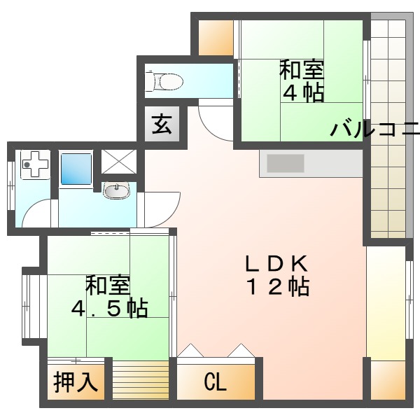 大蔵谷住宅の間取り写真