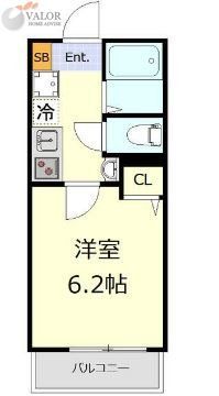 相鉄本線 平沼橋駅 徒歩2分 3階建 築7年の間取り写真