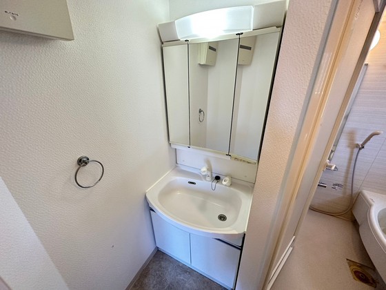 洗面設備　※別号室の写真を使用しております。